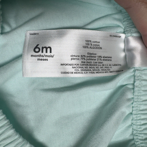 Carter's 3 piece Ombre Tank Tops and Little Short Set Baby Girl Size 6 Months - Picture 7 of 10